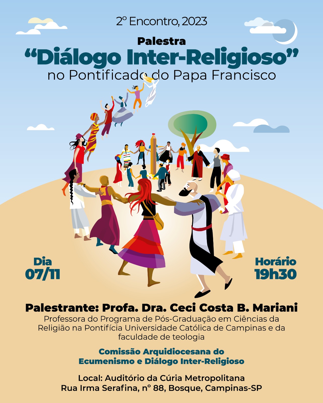 CICLO DO DIÁLOGO INTER-RELIGIOSO - Palestras das 18h às 19h30